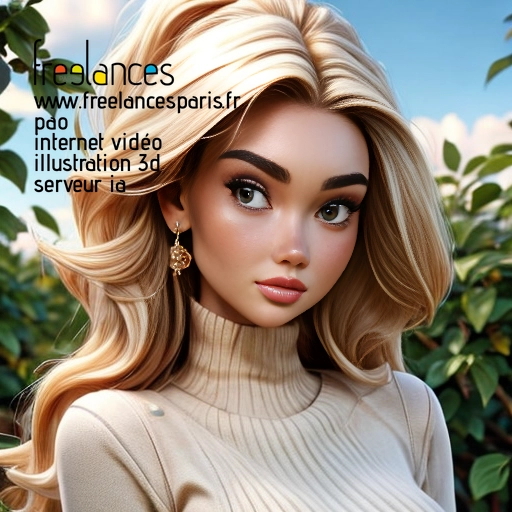 Pao mise en page internet vidéo illustration 3d serveur IA générative AI freelance paris studio de création magazines 5UR02XW1